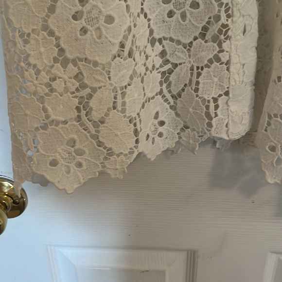 Anthropologie White Lace Blouse - Picture 5 of 5